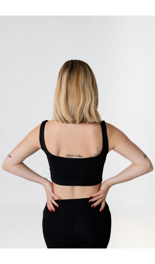 4WAY STRETCH TOP BLACK COMFORT- ŠIROKE NARAMNICE