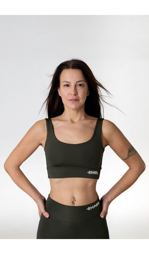 4WAY STRETCH TOP GREEN WOODS COMFORT - ZELEN ŠIROKE NARAMNICE