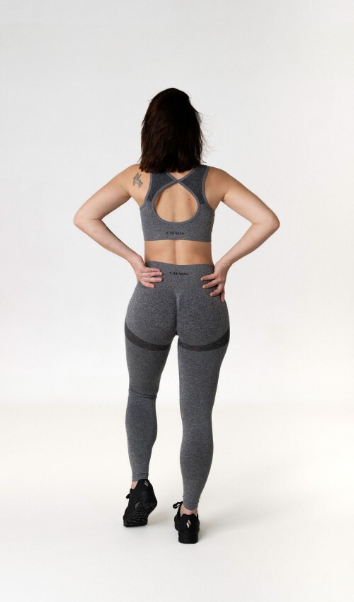 KOMPLET PAJKICE SCRUNCH SIVE + PODLOŽENI TOP