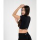 Športni top– črna barva, popolna podpora in udobje