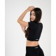 Športni top– črna barva, popolna podpora in udobje