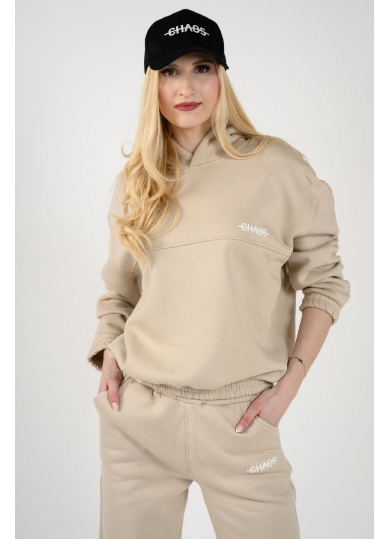 Ženska trenirka COTTON SMOOTH – bež, mehka in udobna