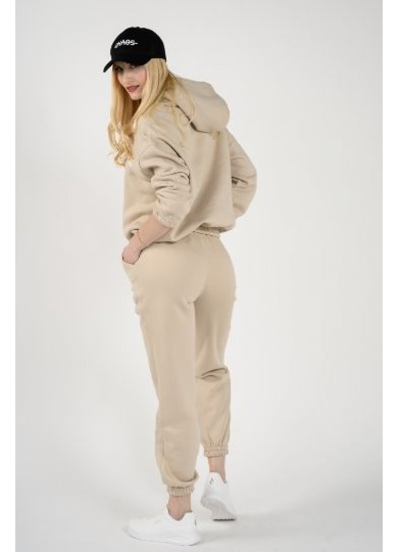 Ženska trenirka COTTON SMOOTH – bež, mehka in udobna