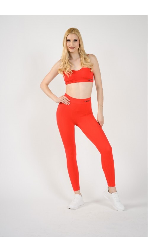 KOMPLET PAJKICE SOFT TOUCH  SCRUNCH RDEČ IN PODLOZENI TOP